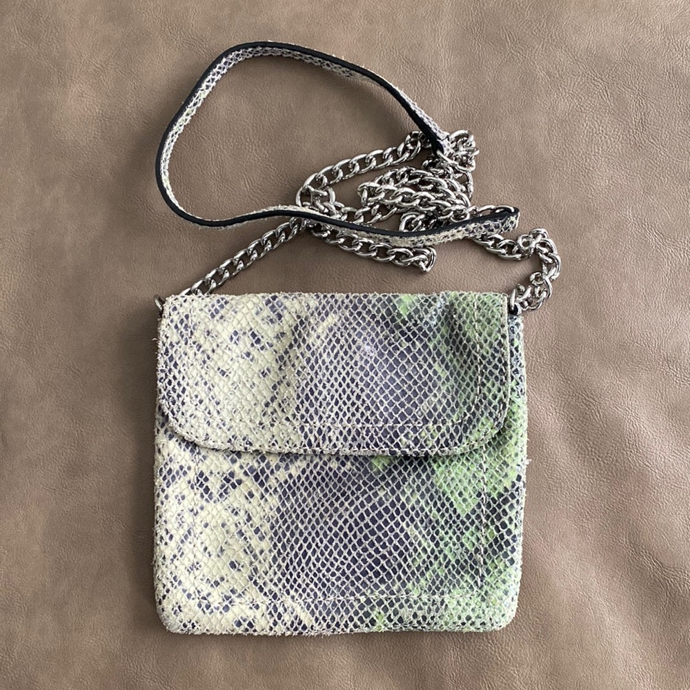 Banana Republic snakeskin crossbody bag